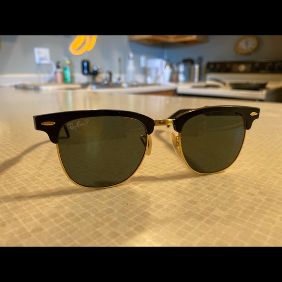Ray-Ban Polarized Aluminum Clubmasters - Picture 1 of 4